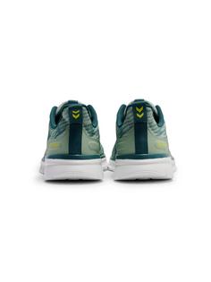 Rückansicht von hummel Fitnessschuhe WHITE/GREEN/YELLOW