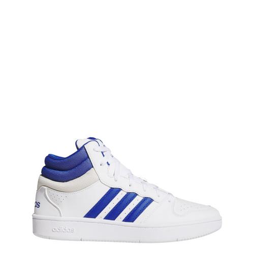 Rückansicht von adidas HOOPS MID CLASSIC SCHUH Sneaker Cloud White / Royal Blue / Orbit Grey