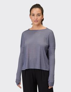 Rückansicht von VENICE BEACH VB Winona Sweatshirt Damen blue mussel