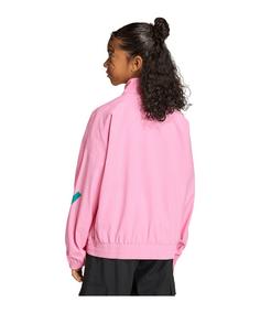 Rückansicht von adidas FC Liverpool Anthem Jacke Kids Trainingsjacke Kinder rosa