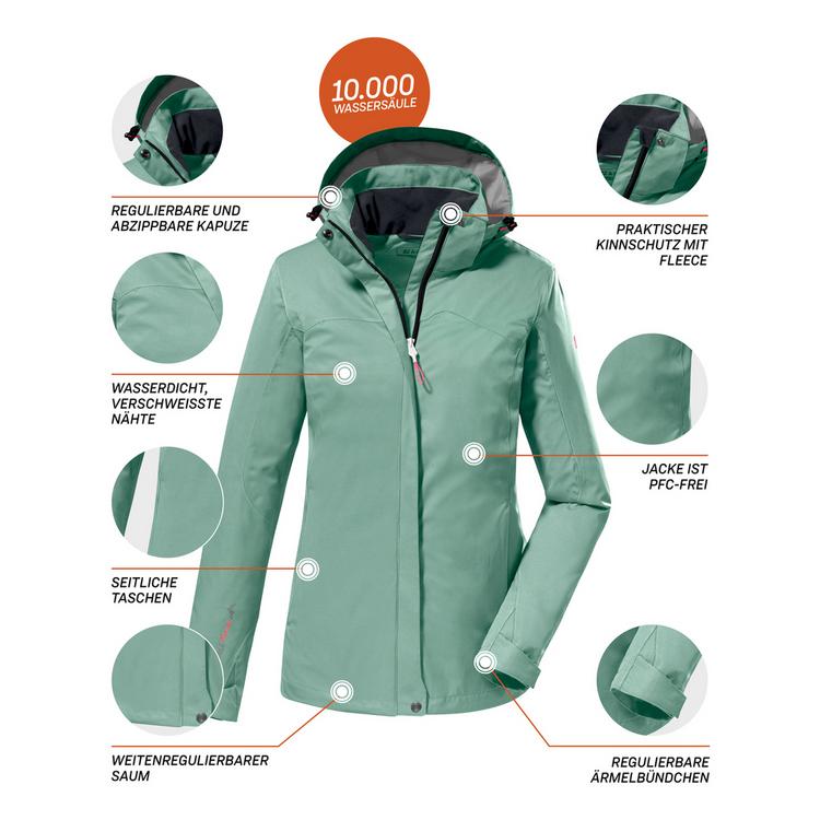 KILLTEC KILLTEC KOS 133 Softshelljacke Damen - Gr&uuml;n2058 - 3 | SportScheck