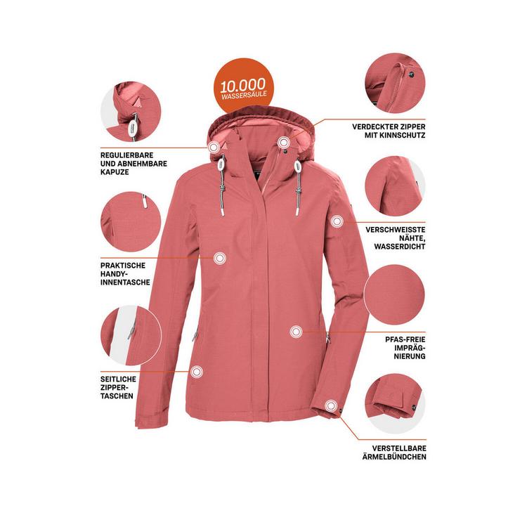 KILLTEC KILLTEC KOS 61 Softshelljacke Damen - Rot4541 - 3 | SportScheck