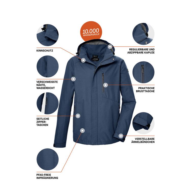 KILLTEC KILLTEC KOS 256 Funktionsjacke Herren - Blau3024 - 3 | SportScheck