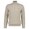 GANT Strickpullover Strickpullover Herren - Beige Oat Melange