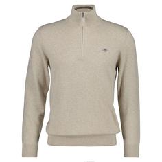 GANT Strickpullover Strickpullover Herren Beige Oat Melange