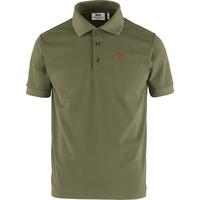 FJ&Auml;LLR&Auml;VEN Crowley Piqu&eacute; T-Shirt Herren - Oliv