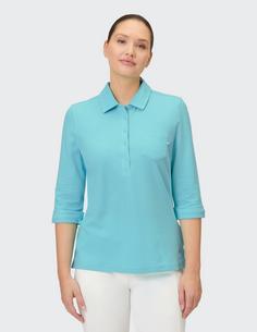 Rückansicht von JOY sportswear GISELE Poloshirt Damen light topaz