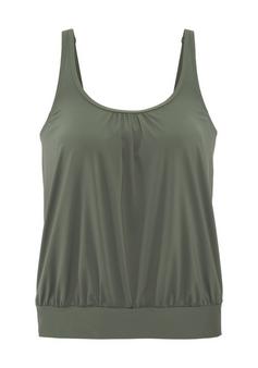 Lascana Tankini-Top Tankini Oberteil Damen oliv