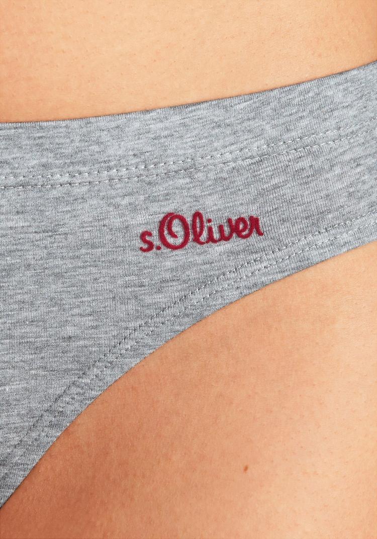S.OLIVER S.OLIVER Bikinislip Bikini Hose Damen - grau - schwarz - wei&szlig; - 4 | SportScheck