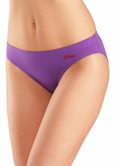 Rückansicht von S.OLIVER Bikinislip Bikini Hose Damen beere lila
