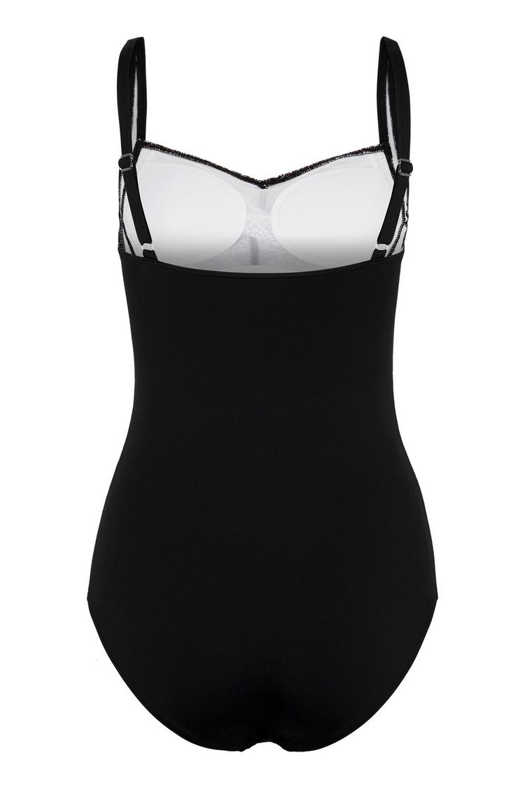 Lascana Lascana Badeanzug Badeanzug Damen - schwarz-bedruckt - 0 | SportScheck