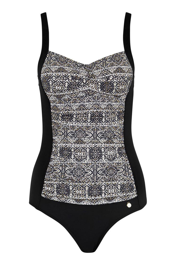 Lascana Lascana Badeanzug Badeanzug Damen - schwarz-bedruckt - 1 | SportScheck