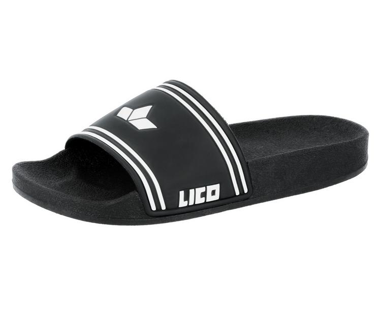 LICO LICO Badepantolette Badelatschen Herren - schwarz/weiss - 0 | SportScheck