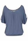 Lascana Strandshirt T-Shirt Damen - rauchblau
