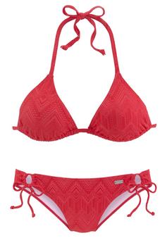 Buffalo Triangel-Bikini Bikini Set Damen rot