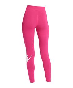 Rückansicht von Nike Essentials Leggings Damen Tall Sweathose Damen rosaweiss