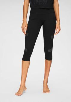Rückansicht von LASCANA Active Caprileggings Tights Damen schwarz