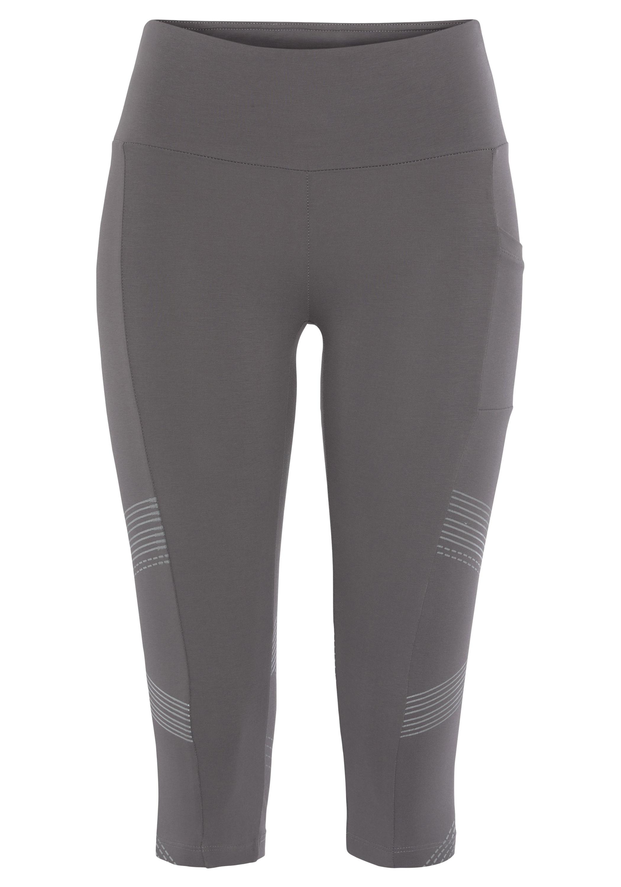 LASCANA Active Caprileggings Tights Damen - taupe