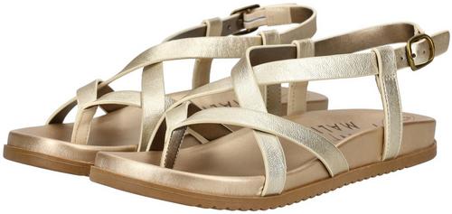 Rückansicht von Blowfish Zehensteg Sandalen Damen Gold/Gold