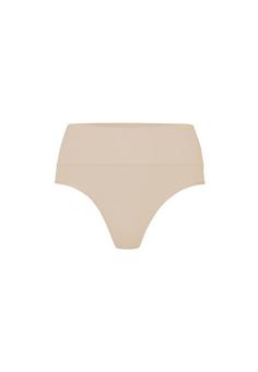 Snocks Shaping High Waist Tanga String Damen beige
