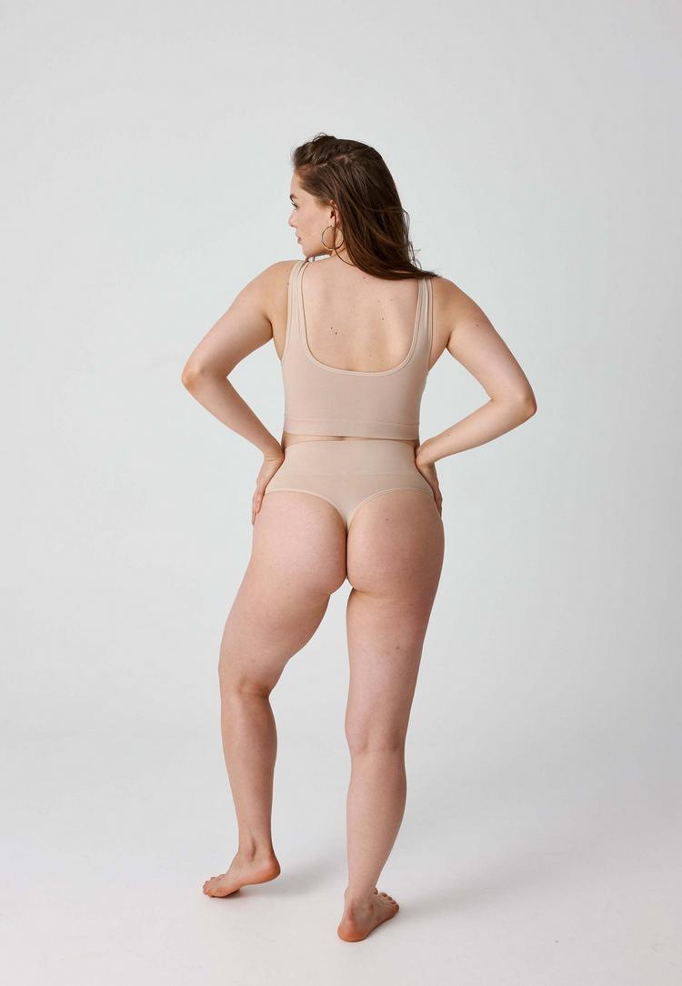 Snocks Snocks Shaping High Waist Tanga Unterhose Damen - beige - 2 | SportScheck