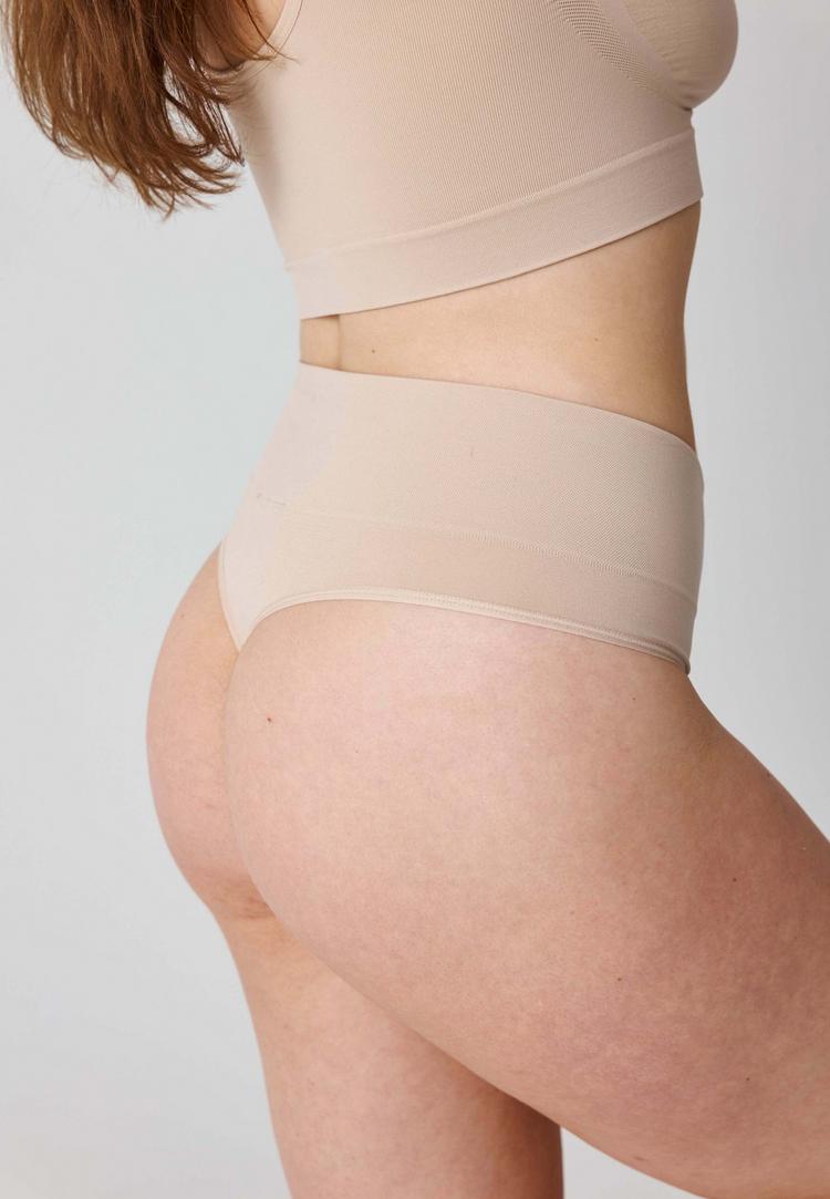 Snocks Snocks Shaping High Waist Tanga Unterhose Damen - beige - 3 | SportScheck