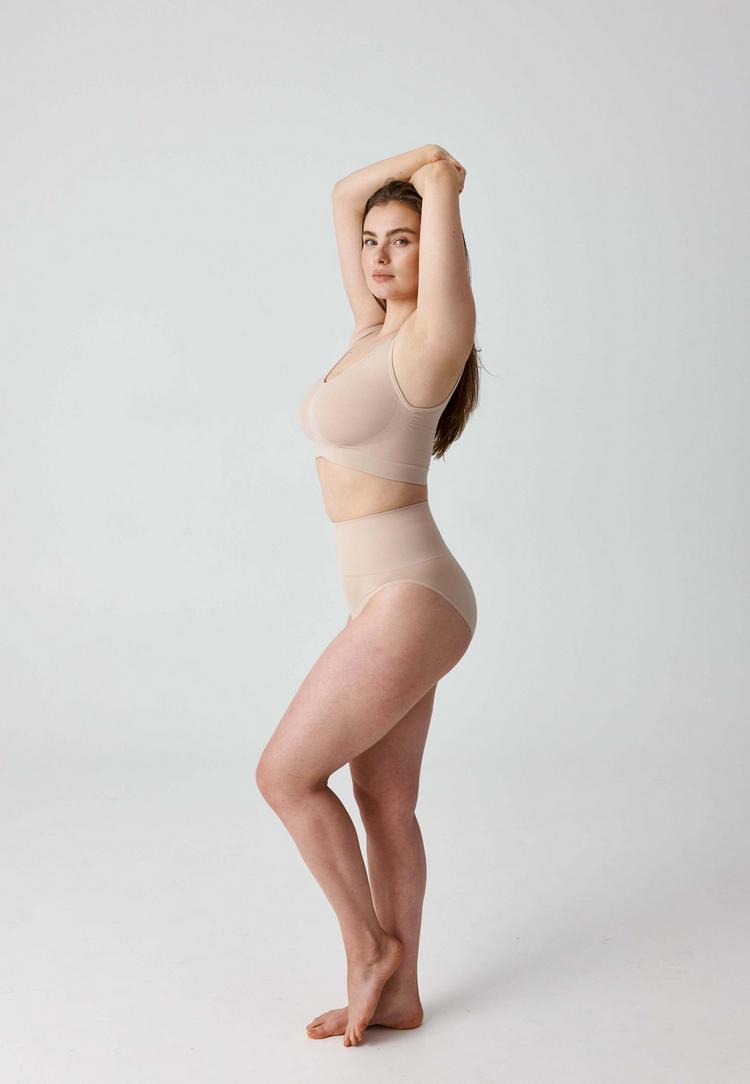 Snocks Snocks Shaping High Waist Slip Unterhose Damen - beige - 1 | SportScheck