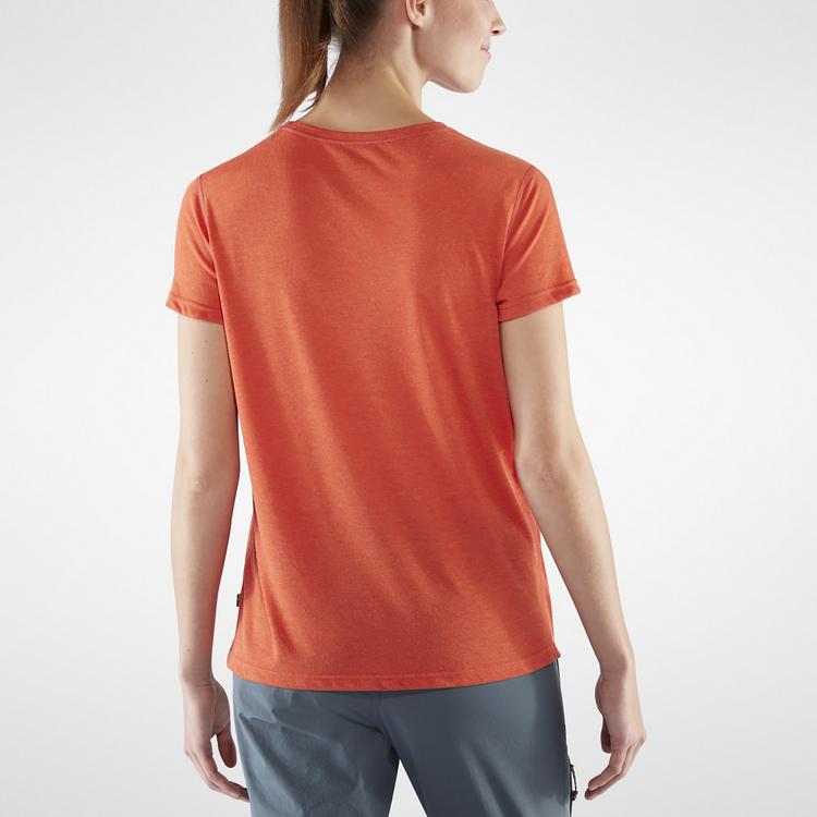 FJ&Auml;LLR&Auml;VEN FJ&Auml;LLR&Auml;VEN High Coast Lite T-Shirt Damen - Dunkelorange - 7 | SportScheck