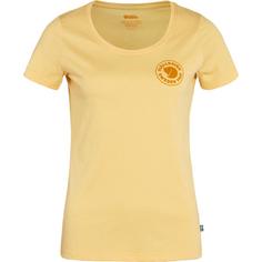 FJ&Auml;LLR&Auml;VEN 1960 Logo T-Shirt Damen Gelb