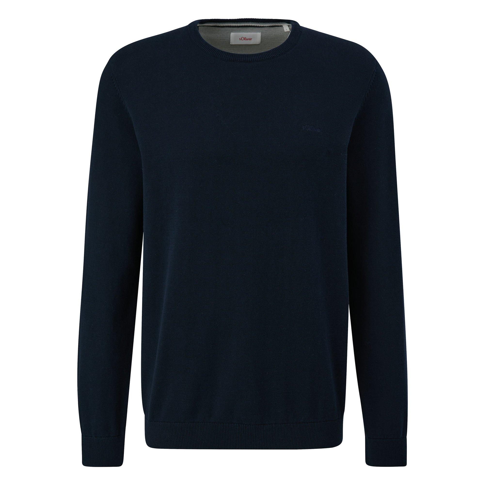 S.OLIVER Strickpullover Strickpullover Herren - Dunkelblau