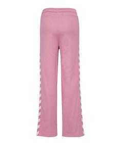 Rückansicht von hummel Archive Wide Leg Poly Hose Kids Sweathose Kinder rosa