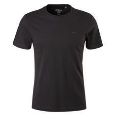 S.OLIVER T-Shirt T-Shirt Herren Schwarz