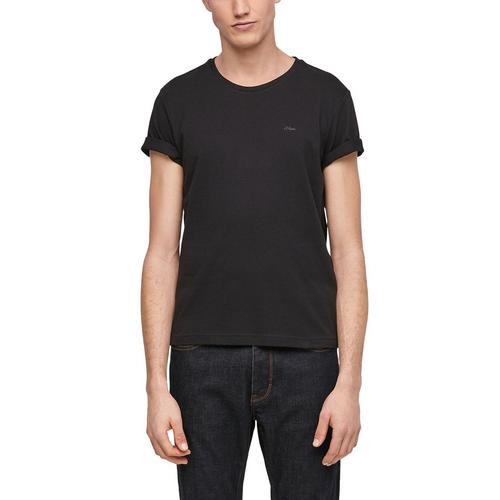 Rückansicht von S.OLIVER T-Shirt T-Shirt Herren Schwarz