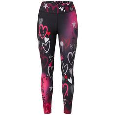 Krimson Klover Graffiti Girls Legging Layerlangarmshirt Damen black