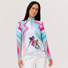 Rückansicht von Krimson Klover She Racers Top Layerlangarmshirt Damen magenta