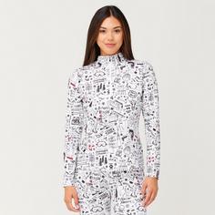 Rückansicht von Krimson Klover Graffiti Top Layerlangarmshirt Damen snow