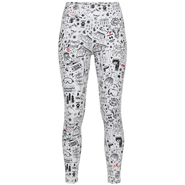 Krimson Klover Krimson Klover Graffiti Legging Layerlangarmshirt Damen - snow - 0 | SportScheck