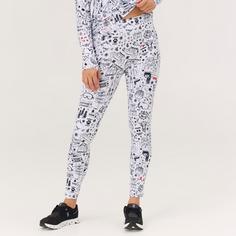 Rückansicht von Krimson Klover Graffiti Legging Layerlangarmshirt Damen snow
