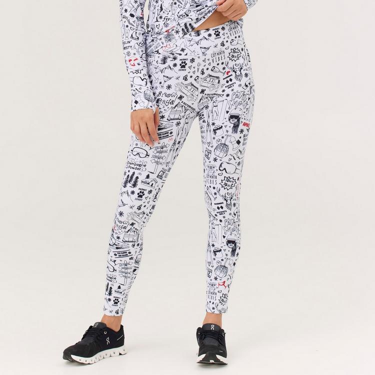 Krimson Klover Krimson Klover Graffiti Legging Layerlangarmshirt Damen - snow - 0 | SportScheck