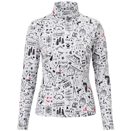 Krimson Klover Graffiti Turtleneck Layerlangarmshirt Damen