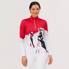 Rückansicht von Krimson Klover Back Country Top Layerlangarmshirt Damen racing red (w-o Cortina)