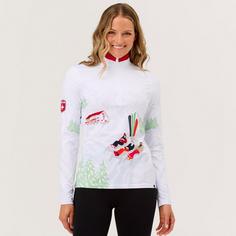 Rückansicht von Krimson Klover Sunbather Top Layerlangarmshirt Damen snow