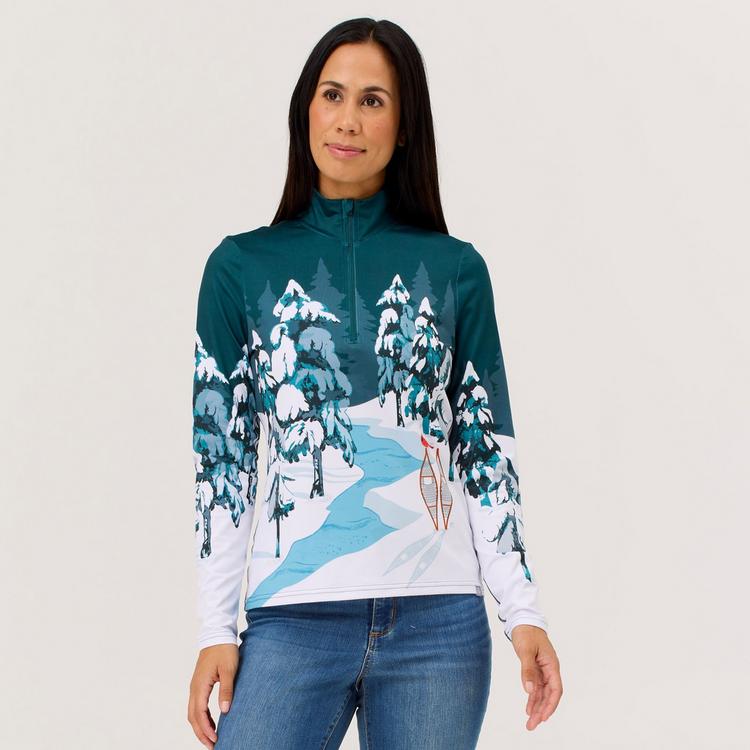 Krimson Klover Krimson Klover Whiteout Top Layerlangarmshirt Damen - dark moss - 0 | SportScheck