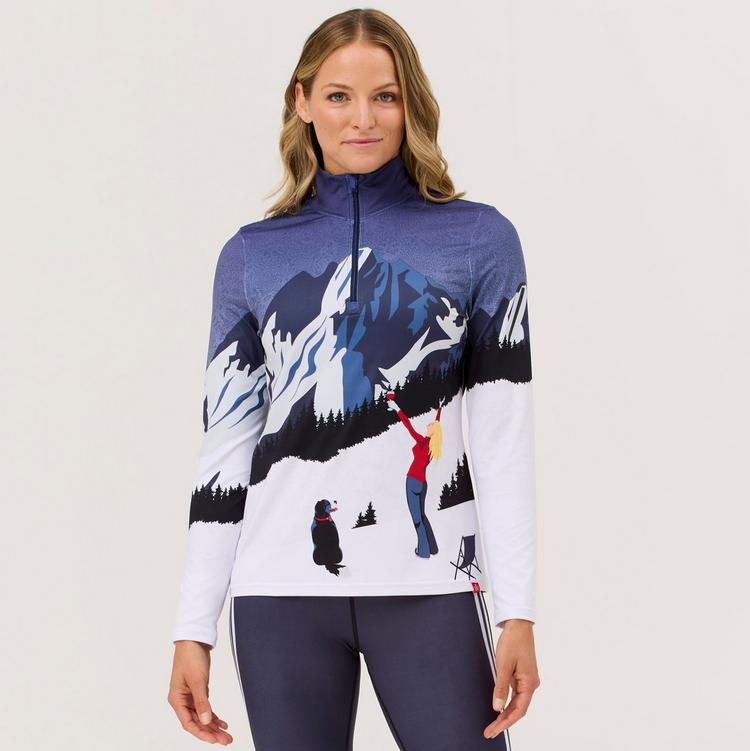 Krimson Klover Krimson Klover Powder Hound Top Layerlangarmshirt Damen - navy - 0 | SportScheck