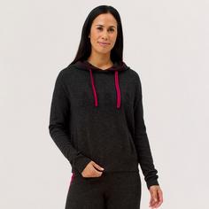 Rückansicht von Krimson Klover Apr&egrave;s Hoodie Layerlangarmshirt Damen graphite
