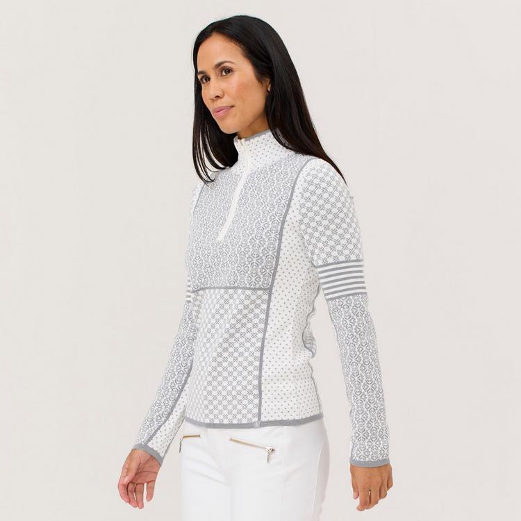 Krimson Klover Krimson Klover Pow Zip Neck Layerlangarmshirt Damen - snow - 1 | SportScheck