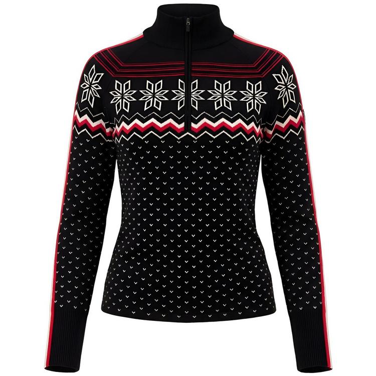 Krimson Klover Krimson Klover Snowhut Zip Neck Layerlangarmshirt Damen - black - 0 | SportScheck