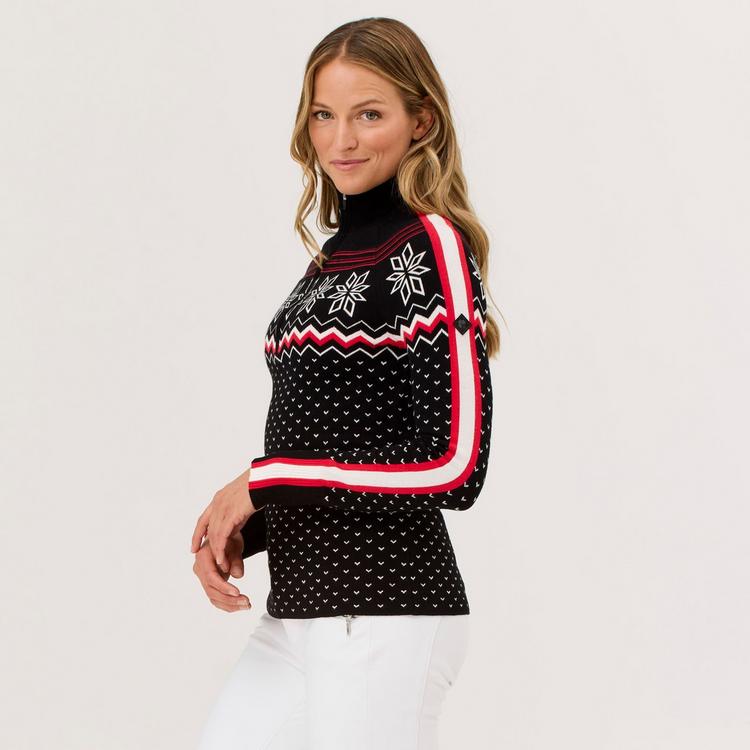 Krimson Klover Krimson Klover Snowhut Zip Neck Layerlangarmshirt Damen - black - 1 | SportScheck