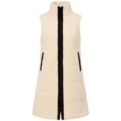 Krimson Klover Kira Fleece Vest Long Steppweste Damen natural