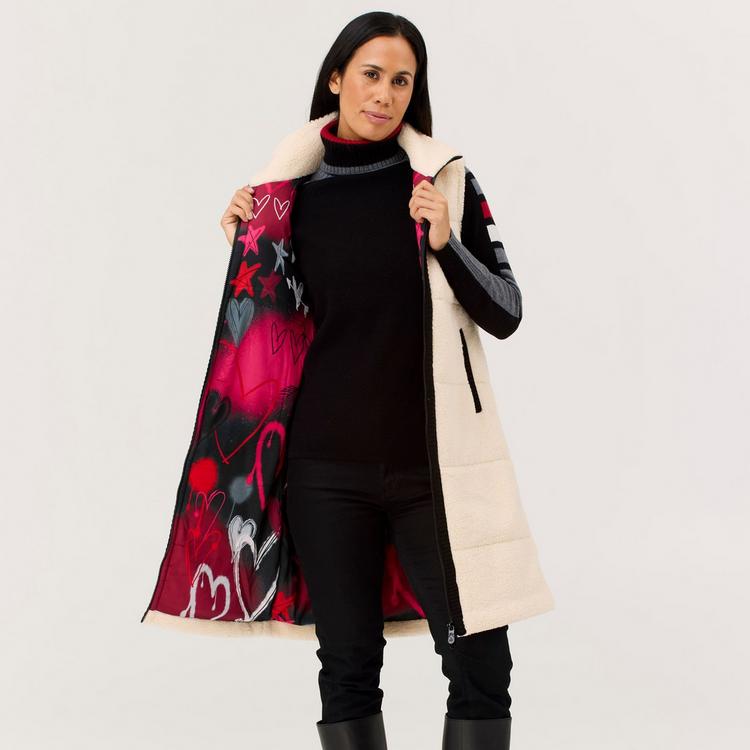 Krimson Klover Krimson Klover Kira Fleece Vest Long Steppweste Damen - natural - 2 | SportScheck